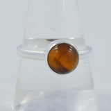 Tiger Eye Silver Ring