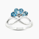 Natural Garnet Silver Rings