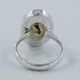 Solar Ice Quartz Silver Ring