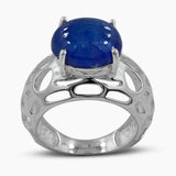 Green Amethyst Silver Rings