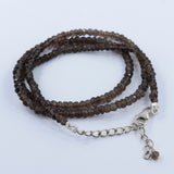 Smoky Quartz Beads Necklace Size 16"