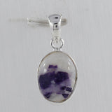 Morado Opal Gemstone Silver Pendant