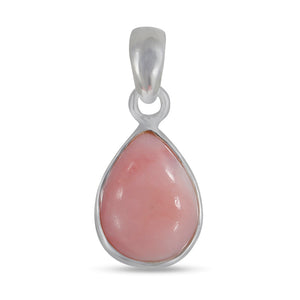 Peruvian Pink Opal Silver Pendants