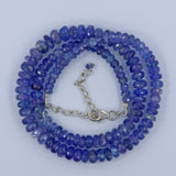 Genuine Tanzanite Beads Necklace