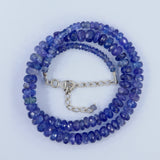 Blue Strand Sapphire September Birthstone beads Neckalce