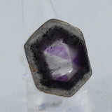 Amethyst Crystal Quartz Silver Ring