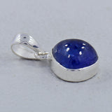 Natural Tanzanite 925 Sterling Silver Pendant