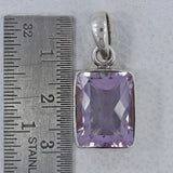 925 Sterling Silver Amethyst Pendants