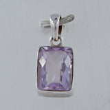 925 Sterling Silver Amethyst Pendants