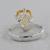 Natural Citrine Silver Ring