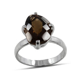 Natural Citrine Silver Ring