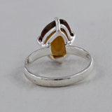 Natural Citrine Silver Ring