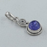 Tanzanite Cabochon 925 Sterling Silver