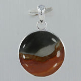 925 Silver Polychrome Jasper Pendant