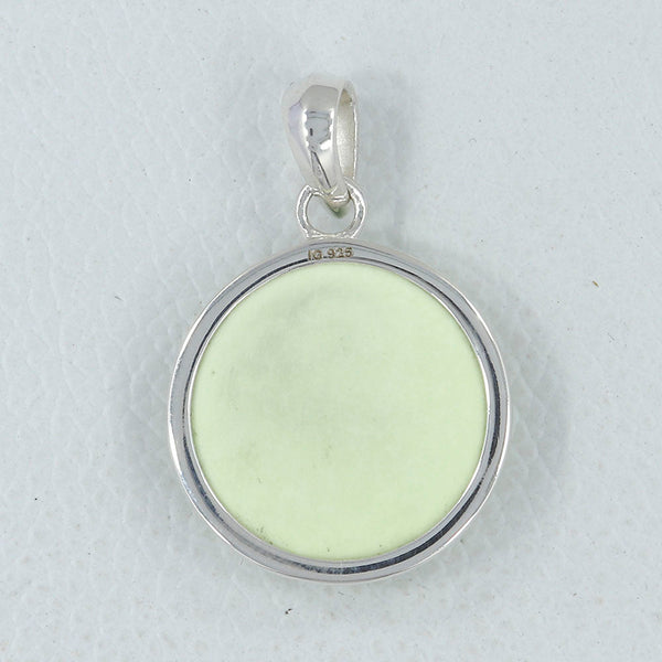 925 Silver Lemon Chrysoprase Pendants