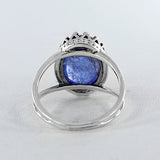 Genuine Tanzanite Silver Ring