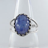 Genuine Tanzanite Silver Ring