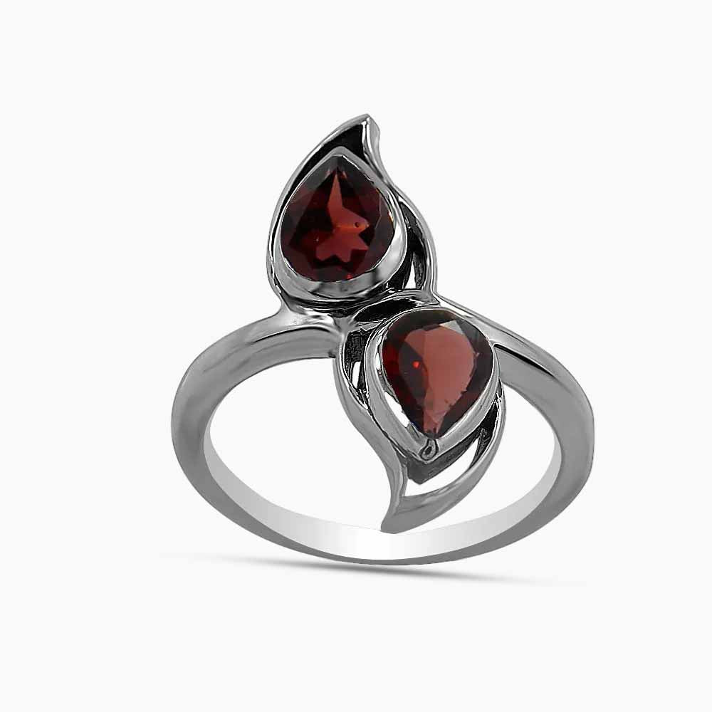 925 Sterling Silver Garnet Rings
