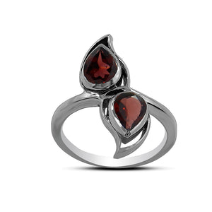 925 Sterling Silver Garnet Rings