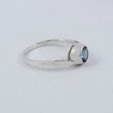 Natural Garnet Silver Ring