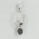 Labradorite Silver Pendant