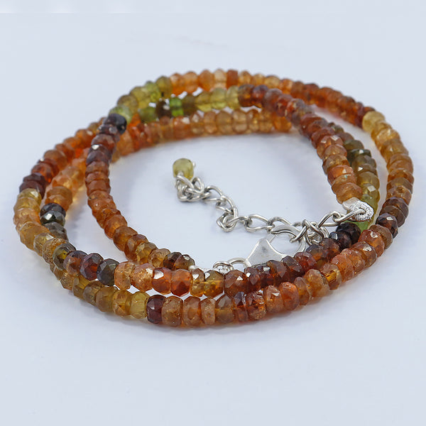 Petro Tourmaline Sterling Silver Beads Necklace