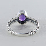 Natural Mystic Quartz Silver Ring