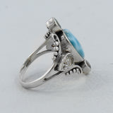 Labradorite Flashy Stone Designer Ring