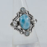 Labradorite Flashy Stone Designer Ring