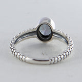 Natural Mystic Quartz Silver Ring