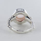 Natural Rainbow Moonstone Silver Ring