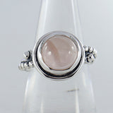 Natural Rainbow Moonstone Silver Ring