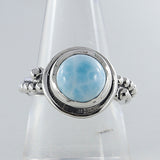 Natural Rainbow Moonstone Silver Ring