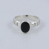Black Onyx Silver Rings
