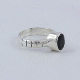 Black Onyx Silver Rings