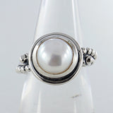 Natural Rainbow Moonstone Silver Rings