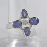 Tanzanite Cabochon Silver Rings