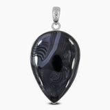 Psilomelane Gemstone Silver Pendants