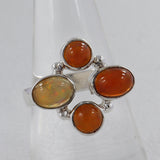 Tanzanite Cabochon Silver Rings