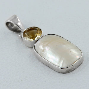 925 Sterling Silver Mabe Pearl Pendants
