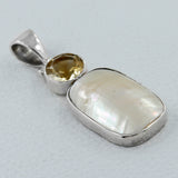 925 Sterling Silver Mabe Pearl Pendant