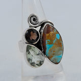 Boulder Turquoise Silver Ring