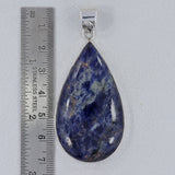 Blue Sodalite Gemstone 925 Sterling Silver Pendant