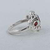 925 Silver Natural Garnet Ring