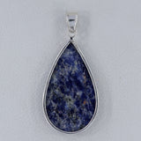 Blue Sodalite Gemstone 925 Sterling Silver Pendant