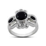 925 Silver Natural Garnet Ring