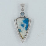 Azurite Quartz 925 Silver Pendant