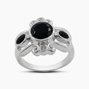 925 Silver Natural Garnet Rings
