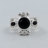 925 Silver Natural Garnet Ring