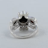 925 Silver Natural Garnet Ring